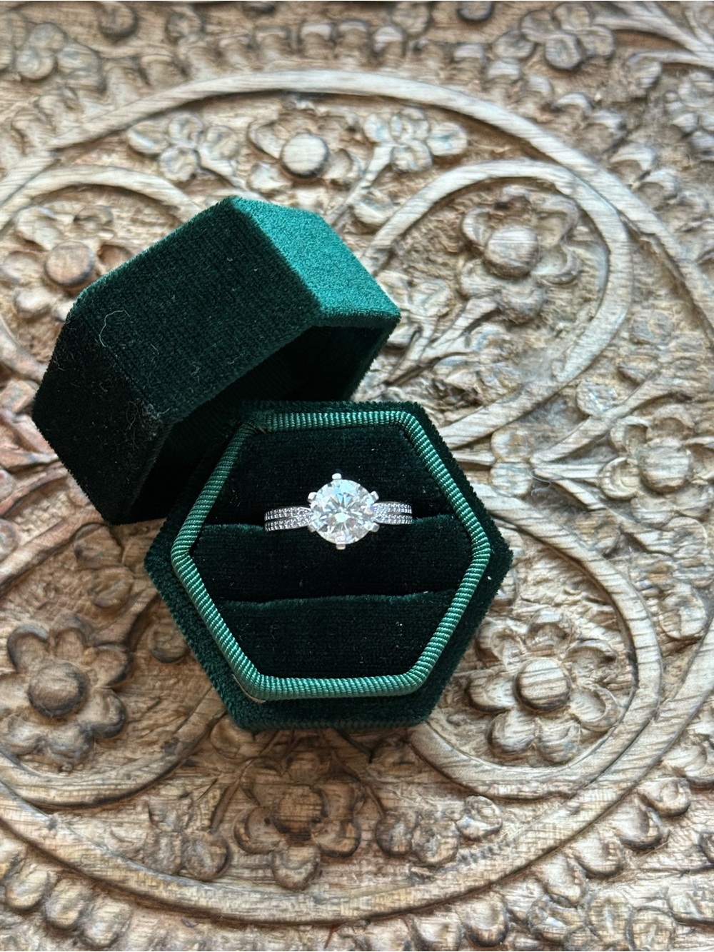 Moissanite ring size 6